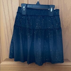 Jumping Beans Black Sparkle Skater Skirt